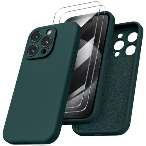 Coque silicone intégrale iPhone (Vert foncé)