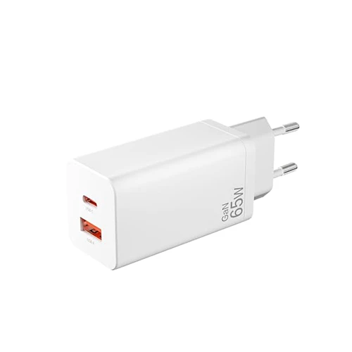 Chargeur rapide (GaN*) 65W 2 ports (USB-A + USB-C)