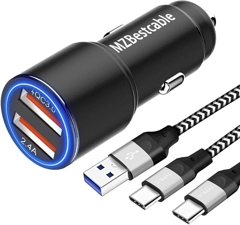 Pack voiture (Support Magnétique 360° + chargeur allume-cigare 48W + Câble de charge 3A 3en1