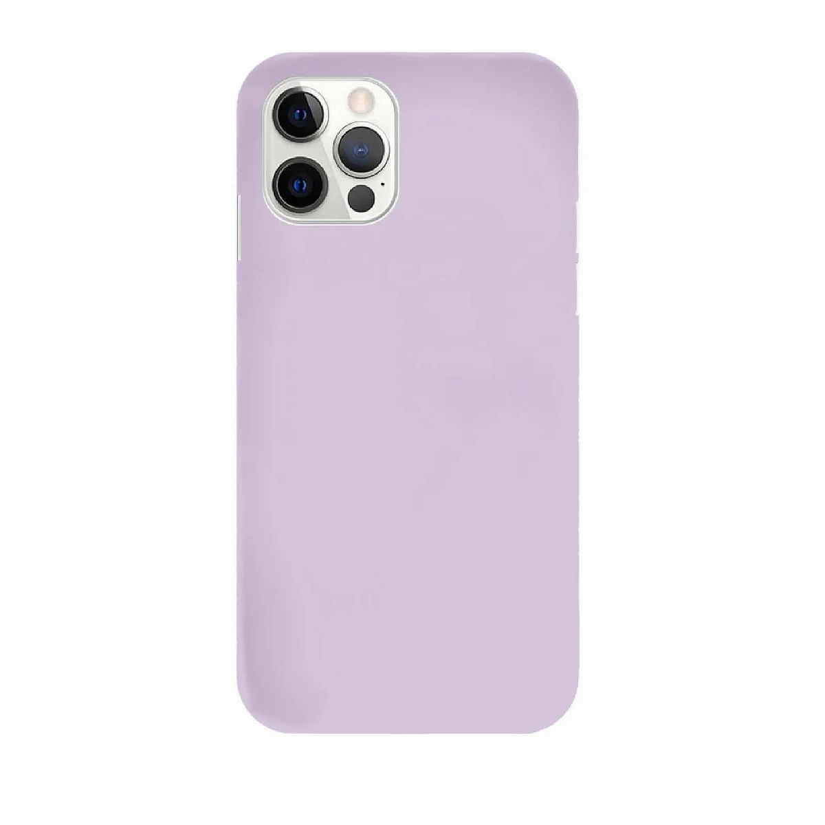 Coque silicone intégrale iPhone (Lilas)