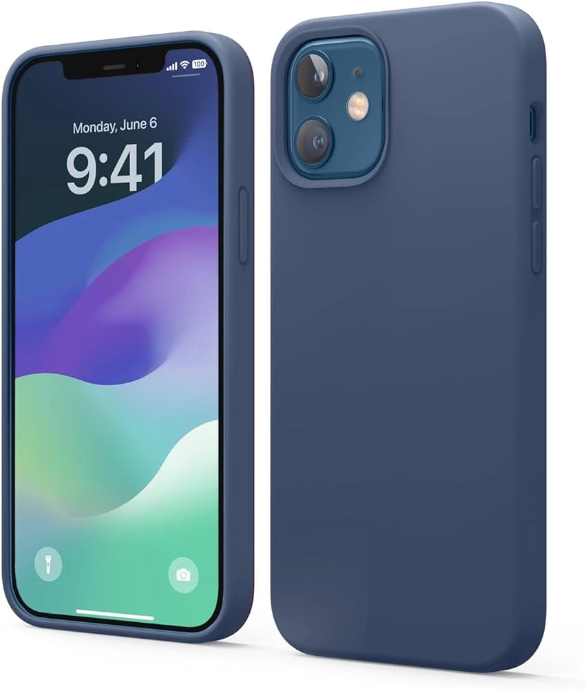 Coque silicone intégrale iPhone (Bleu Foncé)