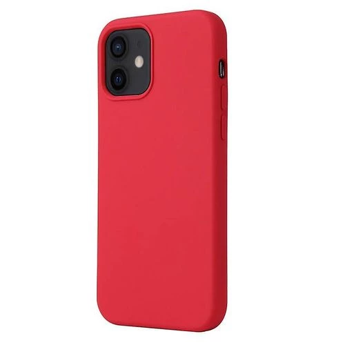 Coque silicone non-intégrale iPhone (Rouge)