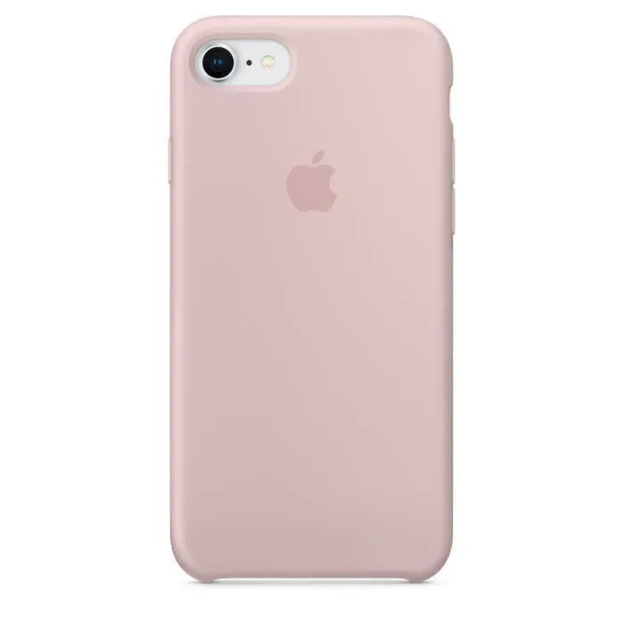 Coque silicone non-intégrale iPhone (Rose Pastel)