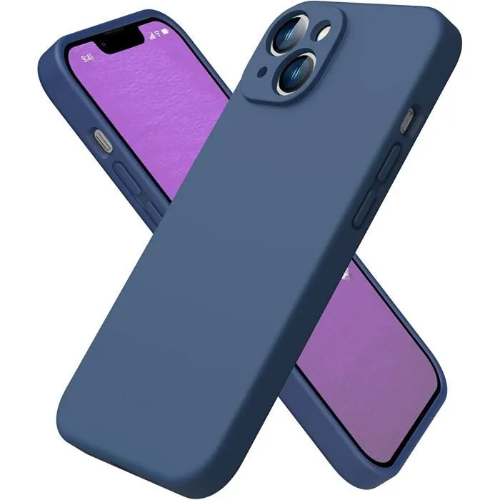 Coque silicone non- intégrale iPhone (Bleu Minuit)